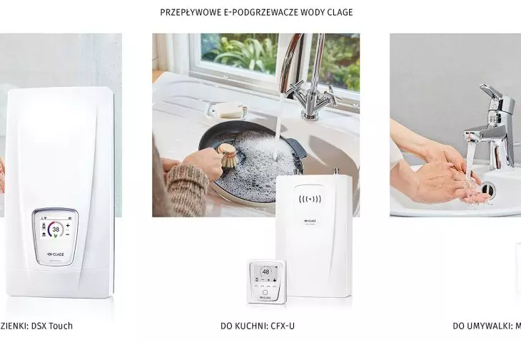 CLAGE instantaneous e-water heaters for every application