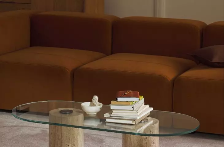 Rusty orange will add variety to the muted color scheme