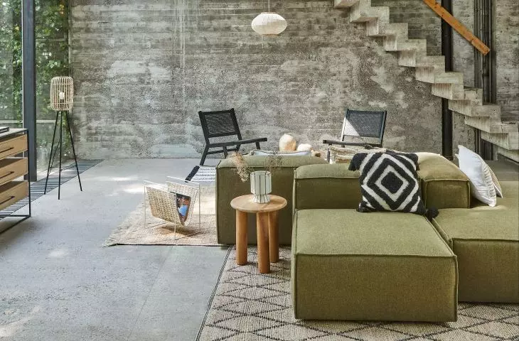 The addition of dim green will enliven the interior