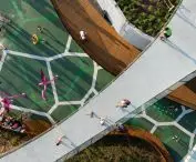 Tychy: Water playground in Jaworek Park