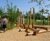 Tychy: Water playground in Jaworek Park
