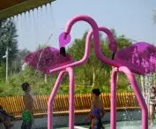 Tychy: Water playground in Jaworek Park