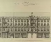 Gorgolewski's tenement house in front of the Polish Theater in Poznań (1892), design