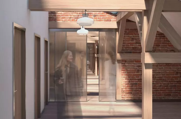 attic, view of hallway