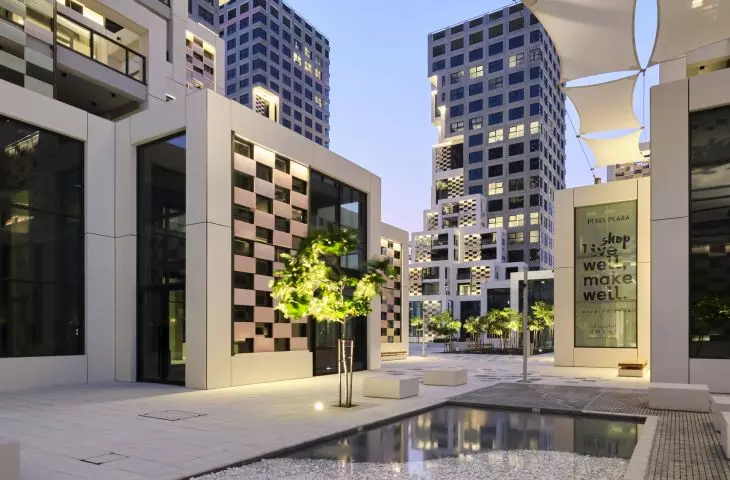  Pixel residential development on Reem Island in Abu Dhabi