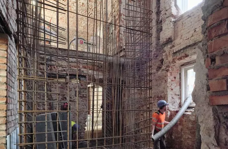 Works at the former Hospital building