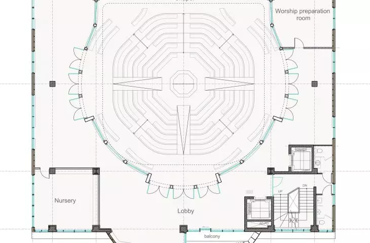 Yeongjongdo island church - third floor plan 