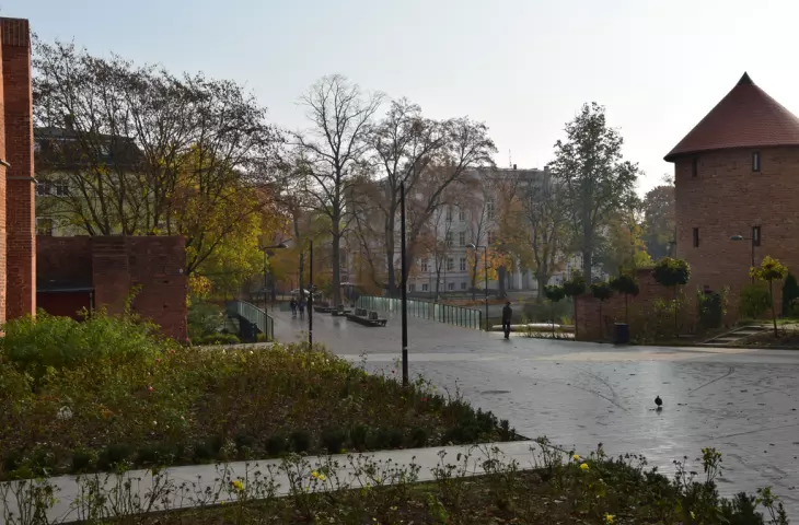 Boulevards on the river Słupia