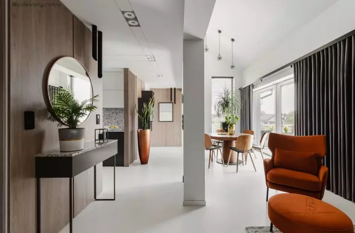 Projekt wnętrz apartamentu w Tarnowe