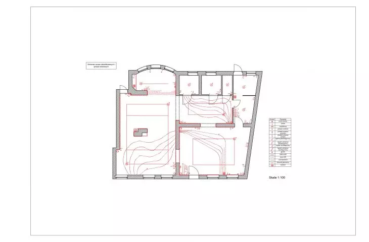 diagram of light fixtures and plug sockets