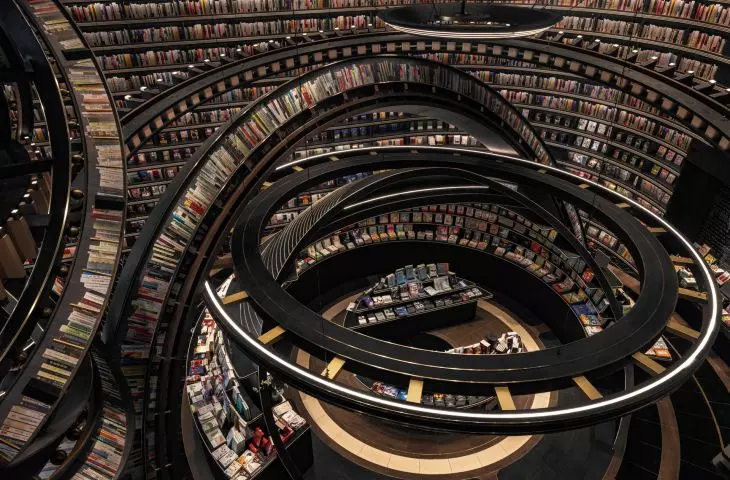 Zhongshuge Bookstore in Huai'an, China's Jiangsu Province - the bookstore becomes a space symbolizing a 