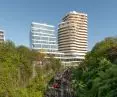 The Emblem building in Lille - the project was built where major transportation routes - road and rail - intersect and in close proximity to Matisse Park