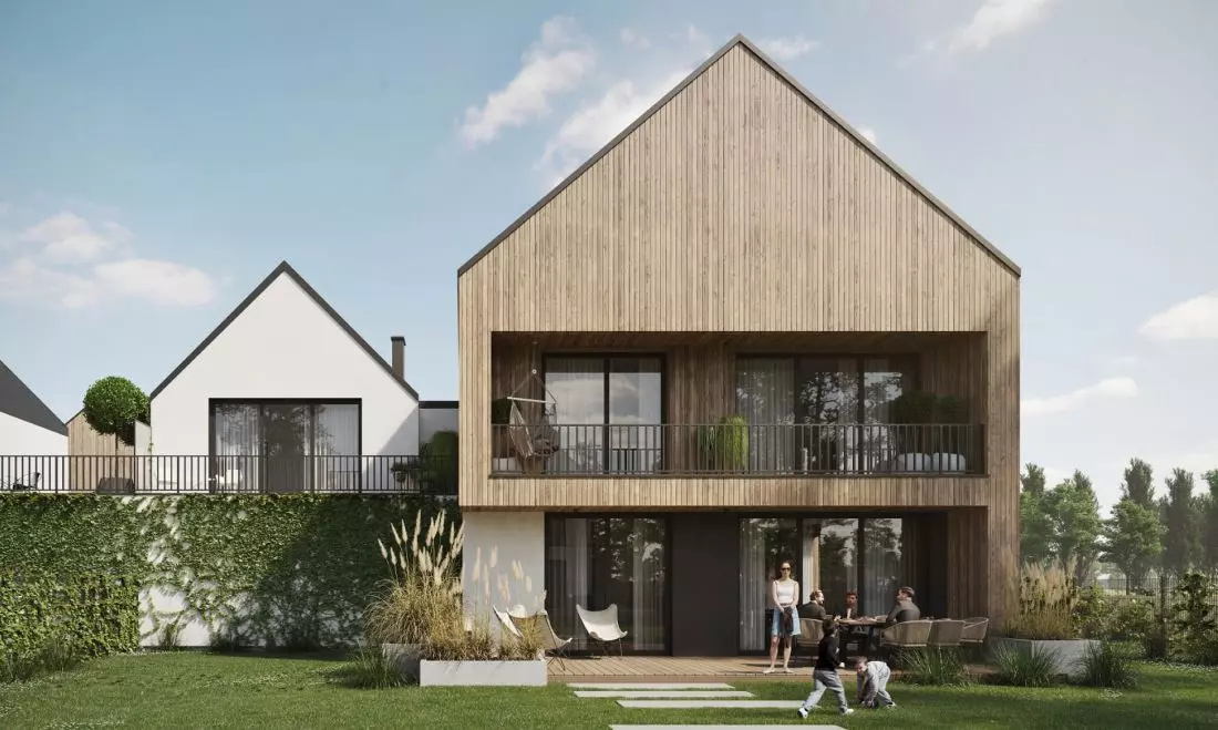 Osiedle domów Zendo Wilanów, © Grupa Plus Architekci