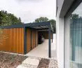 Carport with utility room
