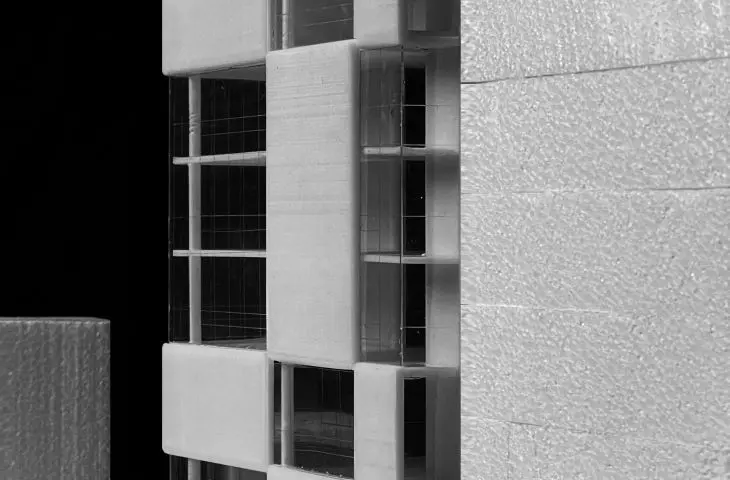 Budynek Urban Lining w dzielnicy Gangdong — model 