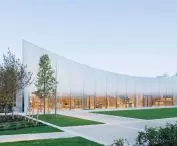 Nicolas Ruinart Pavilion in Reims, Champagne - view of the facade