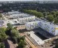 zespół zabudowy komunalnej przy ul. Opolskiej w Poznaniu — największa miejska inwestycja mieszkaniowa w Poznaniu ostatnich trzech dekad, widok z drugiej połowy 2022 roku
