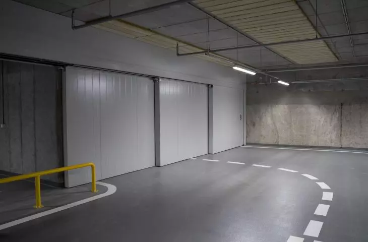 Marc-P+ Generation Park sliding fire door in Warsaw, Poland