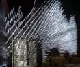 Thailand's Modern Aluminum Museum (MoMA) - a view of the facade, which has been covered with tens of thousands of aluminum profiles