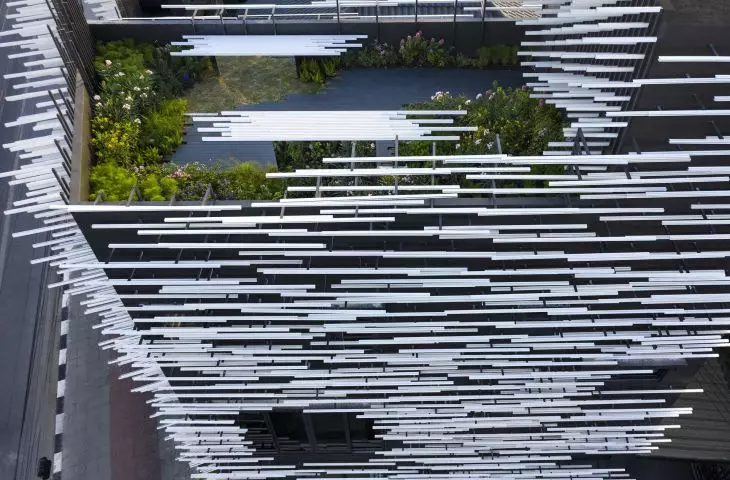 Tajlandzkie Muzeum Nowoczesnego Aluminium (MoMA) w Bangkoku — widok z lotu ptaka 