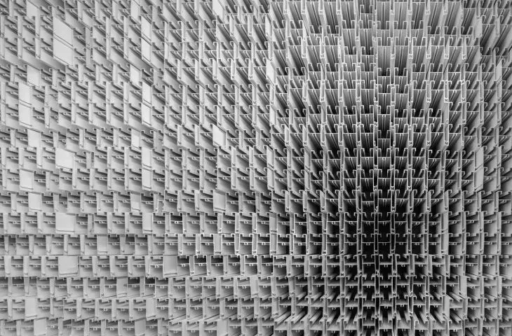 Thailand's Modern Aluminum Museum (MoMA) in Bangkok - aluminum slats give the facade a sense of movement  