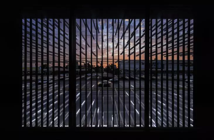 Thailand's Modern Aluminium Museum (MoMA) in Bangkok - a view from outside the building 