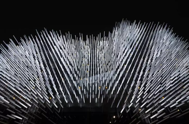 Thailand's Museum of Modern Aluminum (MoMA) - view of aluminum slats 