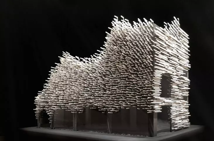 Tajlandzkie Muzeum Nowoczesnego Aluminium (MoMA) — model bryły obiektu 