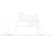 Thai Museum of Modern Aluminum (MoMA) south elevation drawing 
