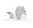 Apartamentowiec Arborescence w Angers, we Francji — rysunek elewacji 