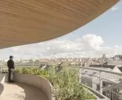 Apartamentowiec Arborescence w Angers, we Francji — panorama na miasto z balkonu  