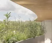 Apartamentowiec Arborescence w Angers, we Francji — widoki na otaczająca zieleń 