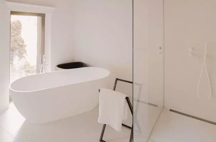 Walls are covered with structural plaster