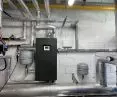 Boiler room equipped with Buderus brand equipment