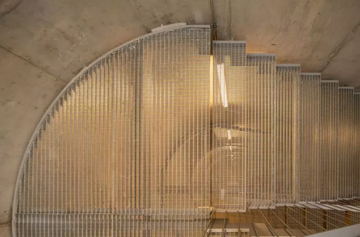 LCI Education campus in the Poblenou district of Barcelona - view of the staircase