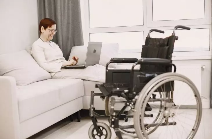 Make sure a person with a disability has free access to all necessary equipment