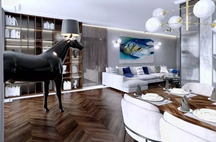 Wnętrze inspirowane stylem art déco