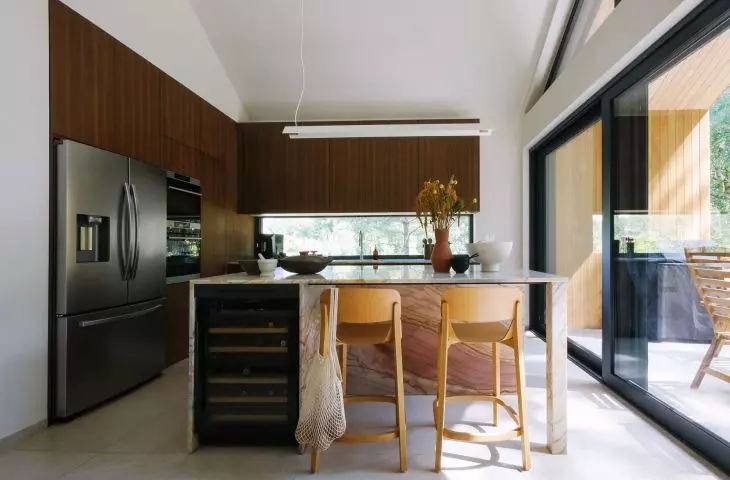Kitchen with stone island