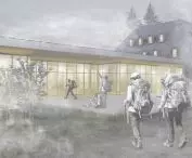 widok na wejście główne