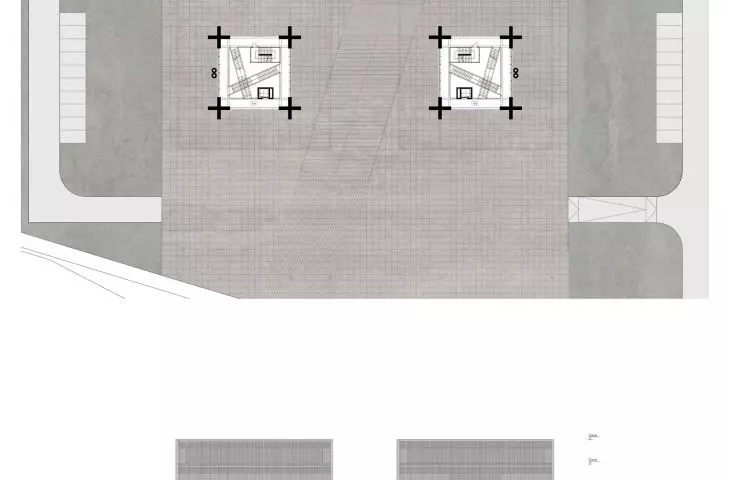 floor plan +1, west elevation