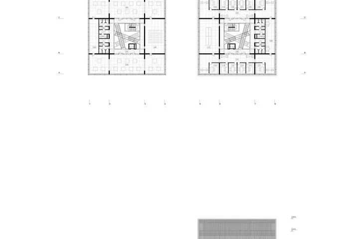 floor plan +2, north elevation