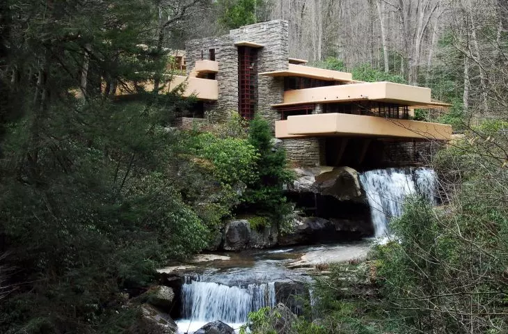 Fallingwater, Home by a Waterfall in Pennsylvania (1939)
