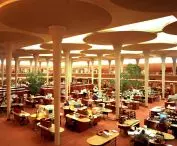 reading room at the headquarters of Johnson Wax in Racine (1939)