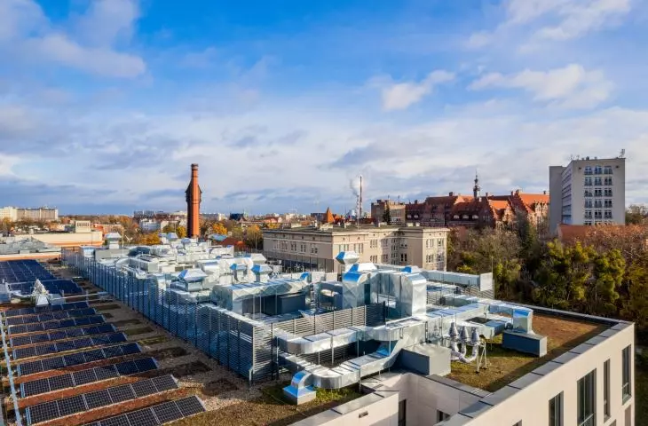 The building was constructed on the Wrzeszcz campus of the university