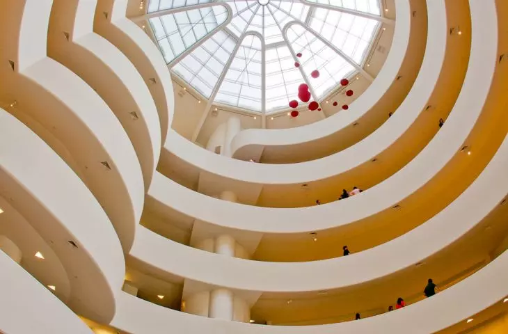Interior of the Guggenheim Museum in New York (1959)