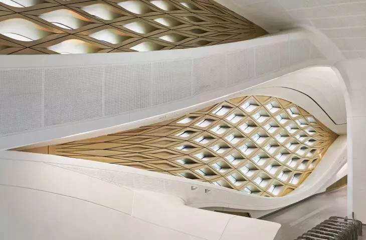 King Abdullah Financial District (KAFD) metro station in Riyadh - interior of the facility 