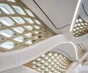 King Abdullah Financial District (KAFD) metro station in Riyadh - braided facades act as a source of natural light and a decorative element