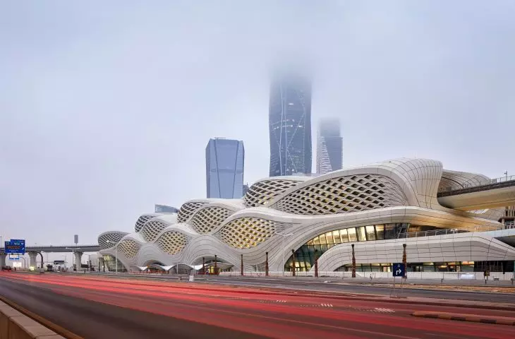 King Abdullah Financial District (KAFD) metro station in Riyadh