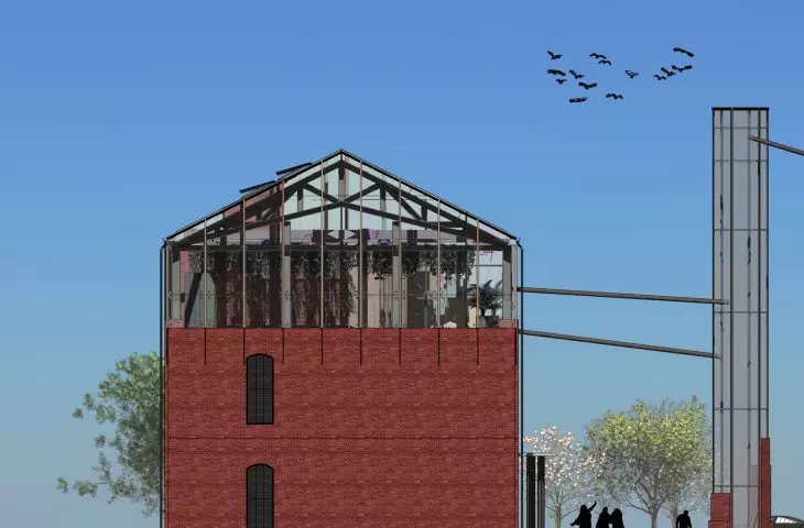 elevation of carpentry shop 1