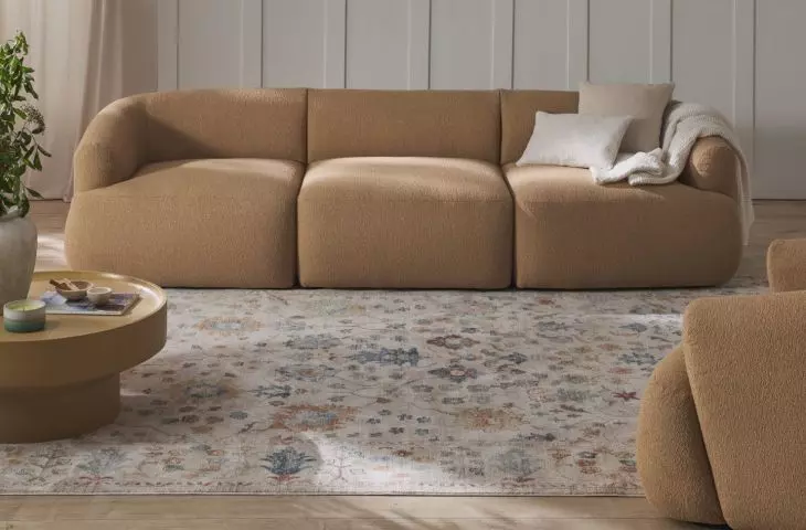 Shades of brown are a good choice for lounge furniture